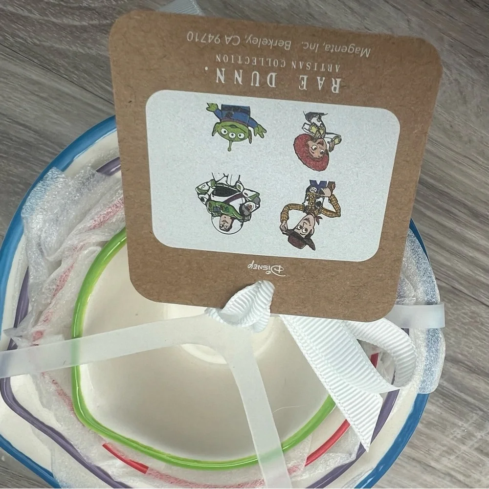 Toy Story Rae Dunn Disney Measuring Cups NWT Set of 4 and Buzz Lightyear Mug
